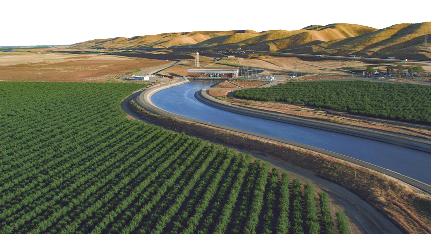 Photo of hills and farmland in california